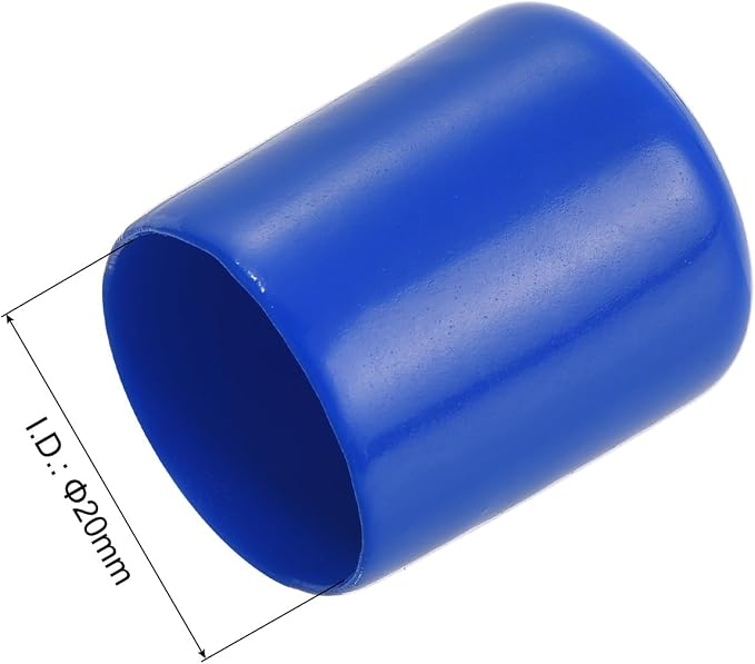 uxcell 20pcs Rubber End Caps 20mm ID Vinyl Round Tube Bolt Cap Cover Screw - Image 3