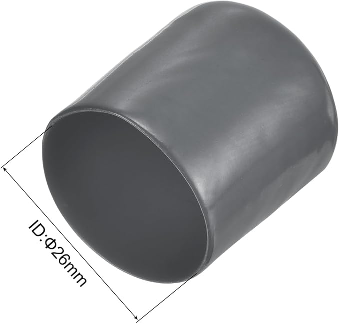 uxcell 20pcs Rubber End Caps 26mm ID Vinyl Round Tube Bolt Cap Cover Thread - Image 3