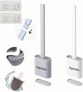 Toilet Brush with Holder Silicone Toilet Brush and Cleaning Brush by Agcldre