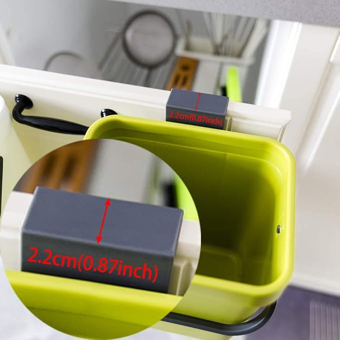 Kitchen Compost Bin Indoor for Counter Top, Hanging Small Trash Can - Image 5