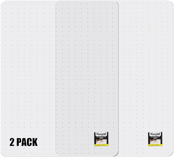 Kuyal Office Chair Mat for Carpet, 2 Pack 36x 48 Clear Heavy Duty Computer by Kuyal