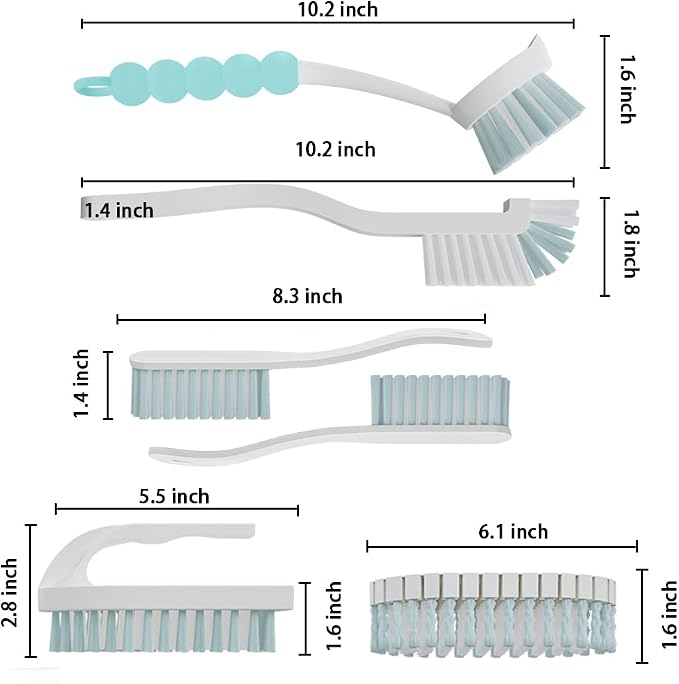 6 PCS Cleaning Brush, Scrub Brush Set - Image 3