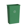 23 Gallon Green Recycle Slim Jim Trash Can by Krollen+Industrial