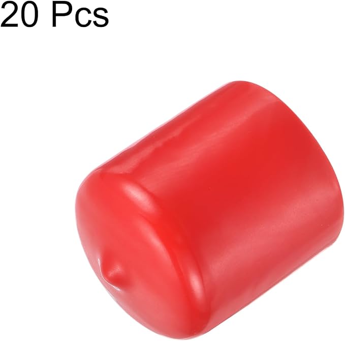 uxcell 20pcs Rubber End Caps 29mm ID Vinyl Round Tube Bolt Cap Cover Thread - Image 2