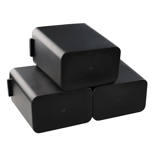 3-Pack Black 4.5 Gallon Plastic Trash Can Wastebasket, Garbage Container Bin - Image 5