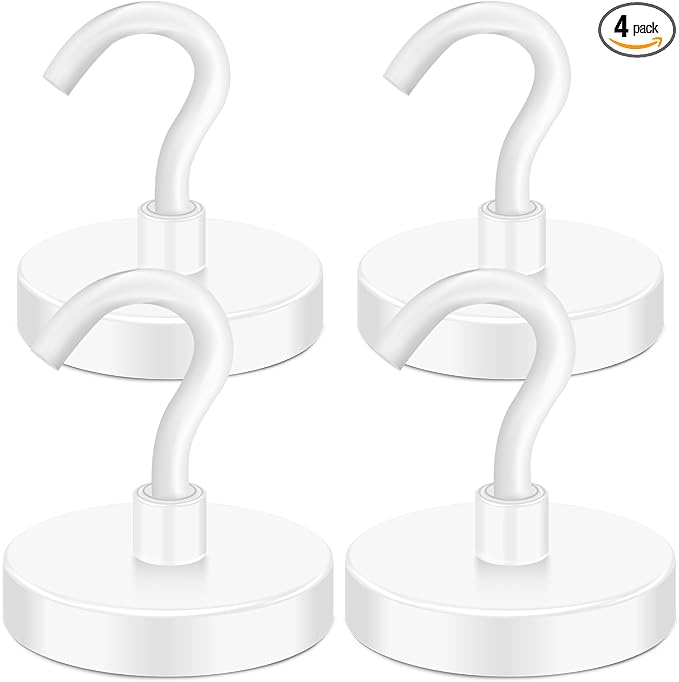MIKEDE Magnetic Hooks Heavy Duty, 150LB Super Strong Magnetic Hooks by MIKEDE