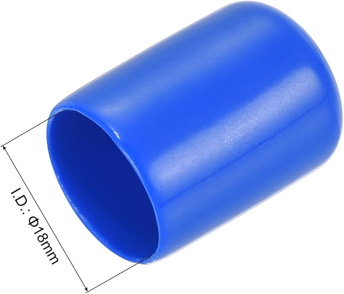uxcell 20pcs Rubber End Caps 18mm ID Vinyl Round Tube Bolt Cap Cover Screw - Image 3