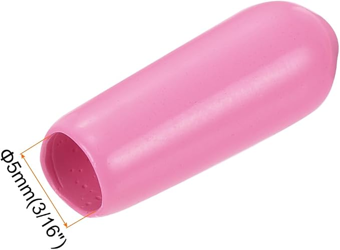 uxcell 20pcs Rubber End Caps 5mm ID Vinyl PVC Round Tube Bolt Cap Cover Screw - Image 3