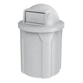 42 Gallon Circle 100% Recycled Plastic Heavy Duty Outdoor Commercial Trash Can by SturdyEssentials
