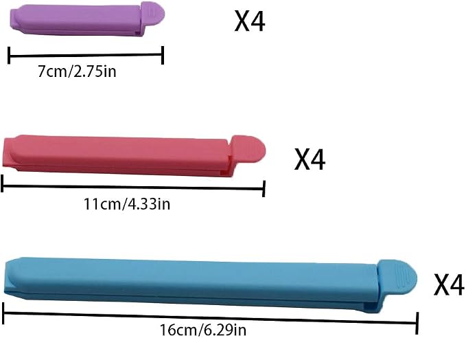 Tmflove 12 PCS Sealing Clips for Food and Snack Bag - Image 3