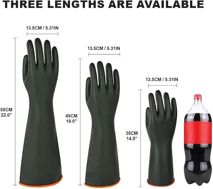 North Tower Heavy-Duty Latex Chemical Resistant Gloves - Image 2