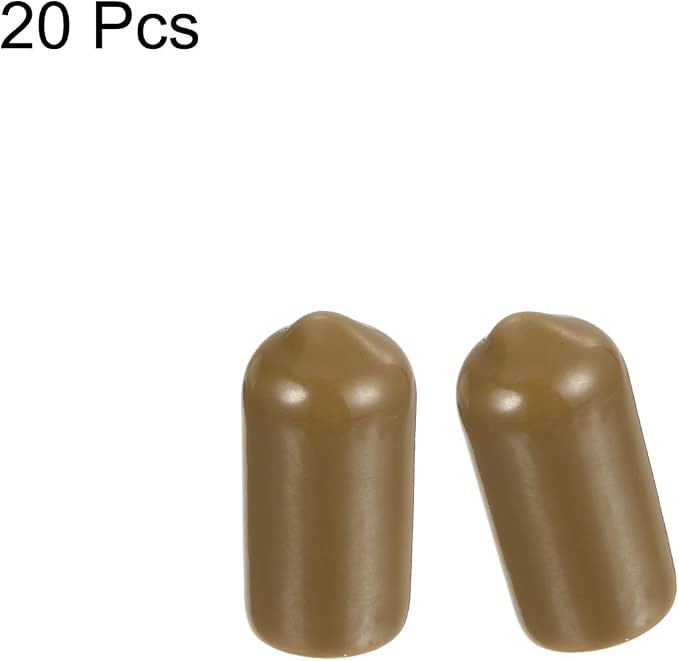 uxcell 20pcs Rubber End Caps 7mm ID Vinyl PVC Round Tube Bolt Cap Cover Screw - Image 2