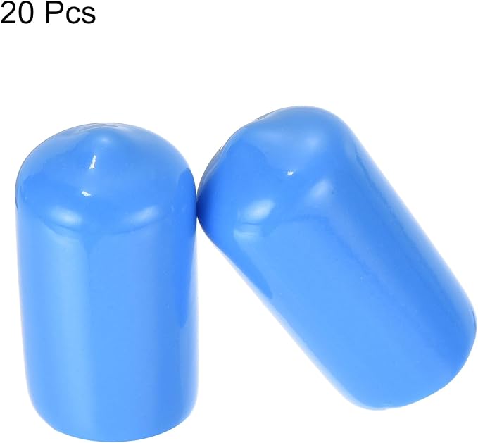 uxcell 20pcs Rubber End Caps 12mm ID Vinyl Round Tube Bolt Cap Cover Screw - Image 2