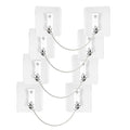 Furniture Anchors 4 Pairs No Drill Heavy Duty Anchors Fridge Lock Adjustable by Unknown