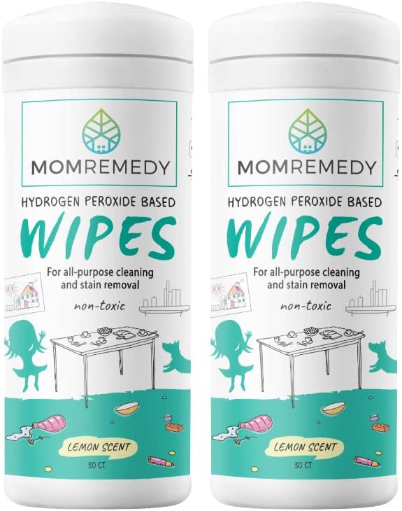 MOMREMEDY Hydrogen Peroxide Cleaning Wipes | All Purpose Cleaner and Stain - Image 6