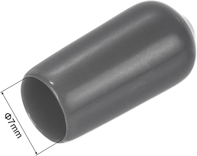 uxcell 20pcs Rubber End Caps 7mm ID Vinyl PVC Round Tube Bolt Cap Cover Screw - Image 3