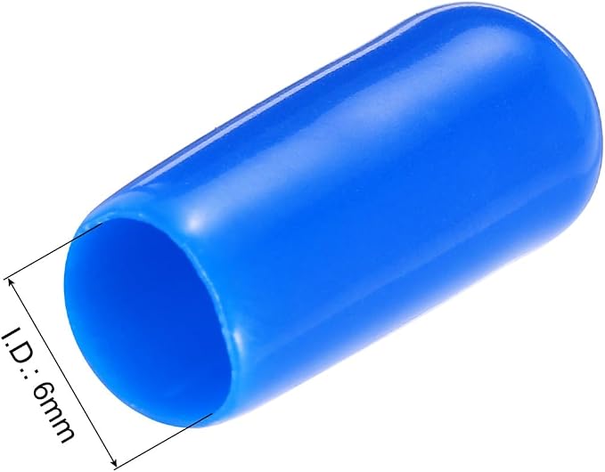 uxcell 20pcs Rubber End Caps 6mm ID Vinyl PVC Round Tube Bolt Cap Cover Screw - Image 3
