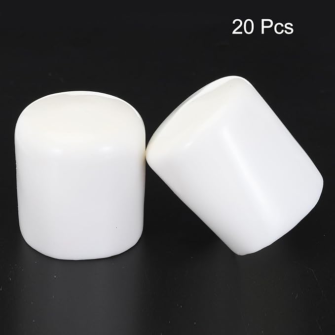 uxcell 20pcs Rubber End Caps 38mm ID Vinyl Round Tube Bolt Cap Cover Screw - Image 2