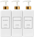 Modern Gold Design Large 27 oz Shampoo and Conditioner Dispensers by HARRA+HOME