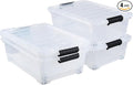 20 Quart Under Bed Plastic Storage Bins by Hommp