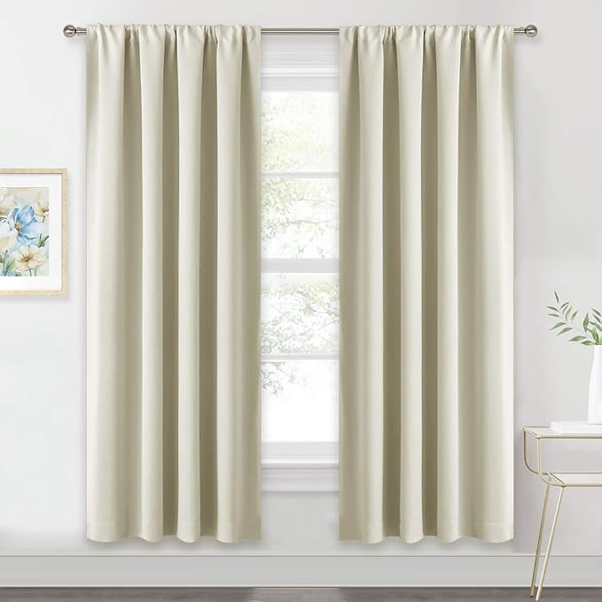 RYB HOME Blackout Curtains for Living Room, Large Window Shades for Bay Window by RYBHOME