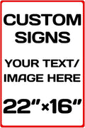 Custom Sign, Personalized Metal Signs, Aluminum Weatherproof Metal Sign by Repaly