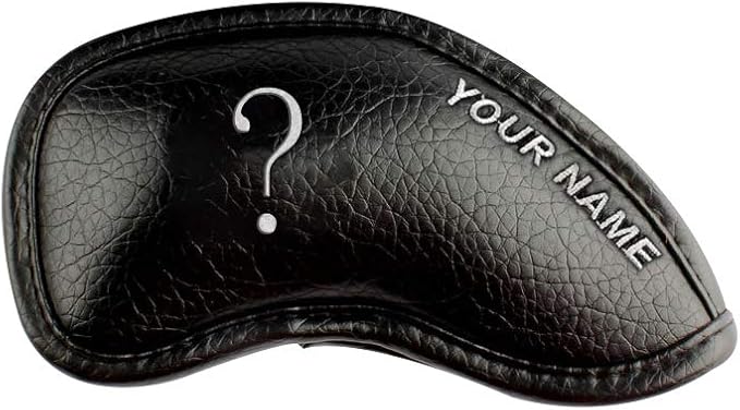 CRAFTSMAN GOLF 12pcs or 1pc Thick Synthetic Leather Golf Iron Head Covers Set by CRAFTSMANGOLF