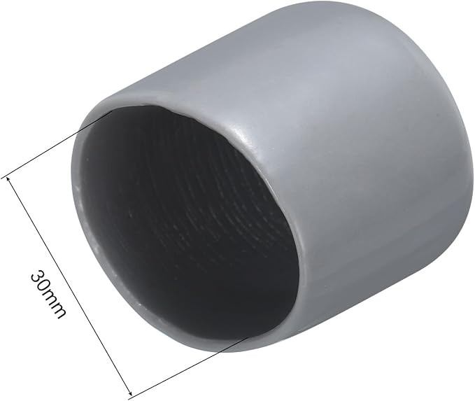 uxcell 20pcs Rubber End Caps 30mm ID Vinyl PVC Round Tube Bolt Cap Cover Screw - Image 3