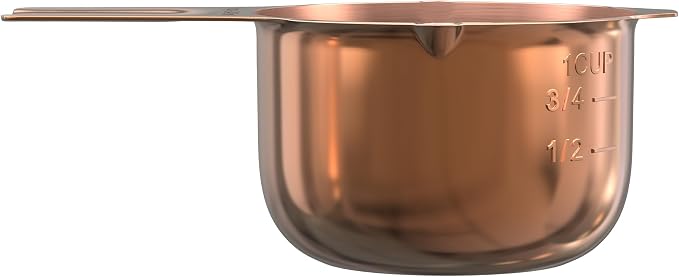 Color Up 1 Cup Measuring Cup – Premium Copper Stainless Steel, Accurate - Image 6