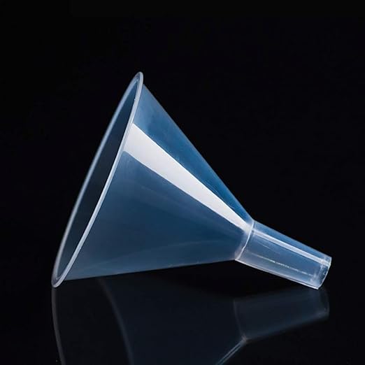 DEDC 4 Pack Clear Plastic Filter Funnel, Small Oil Funnels - Image 3
