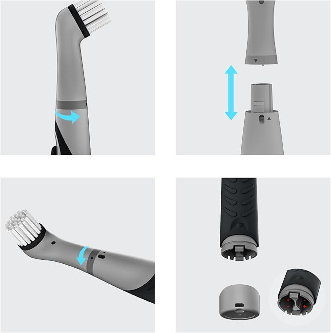 Electric Cleaning Brush with 4 in 1 Multiple Brush Heads, Indoor Household - Image 3