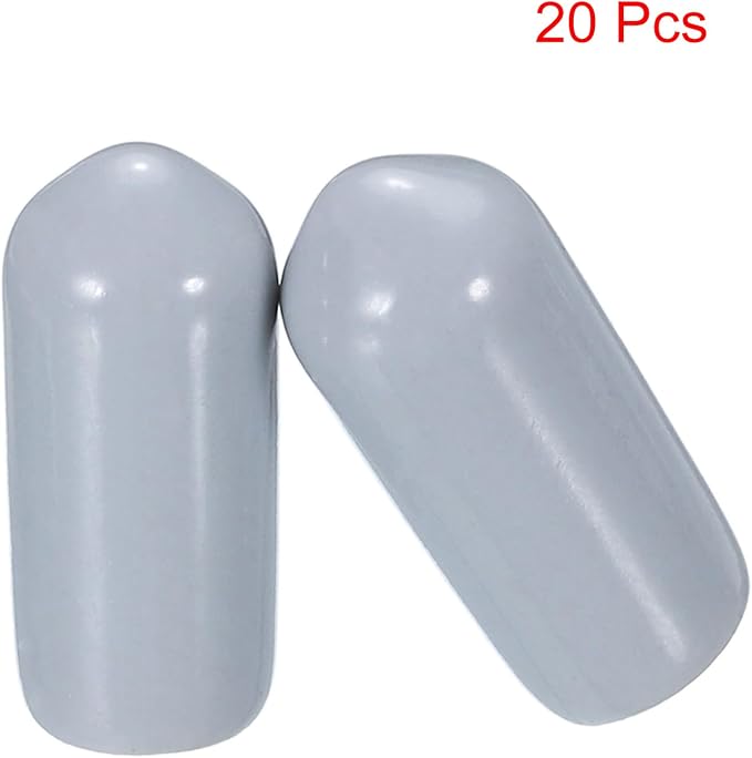 uxcell 20pcs Rubber End Caps 6mm ID Vinyl PVC Round Tube Bolt Cap Cover Screw - Image 2