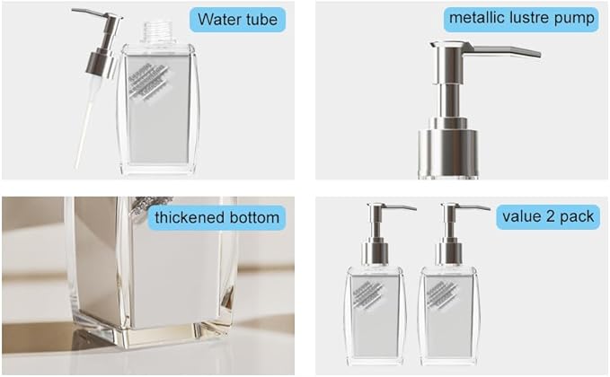 2 Pack Soap Dispenser, soap Dispenser - Image 9