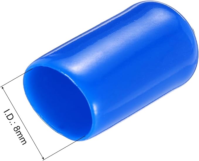 uxcell 20pcs Rubber End Caps 8mm ID Vinyl PVC Round Tube Bolt Cap Cover Screw - Image 3