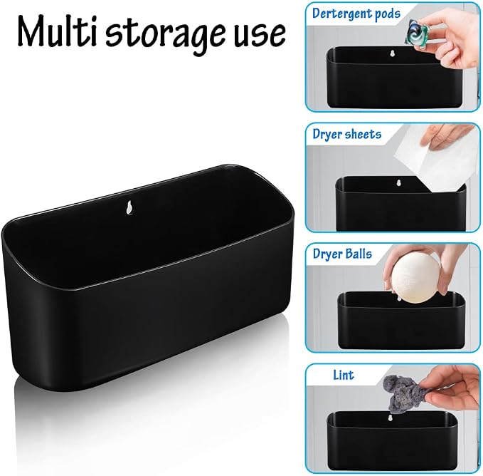 Picowe Magnetic Laundry Storage, Large Lint Holder Bin - Image 5