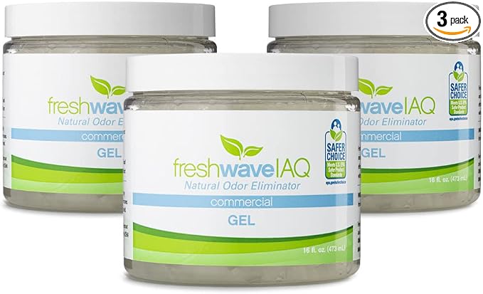 Fresh Wave IAQ Commercial Odor Eliminating Gel, 16 Fl. Oz. | Pack of 3 | Odor by FreshWaveIAQ