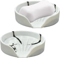 Self Draining Soap Dish, Silicone Suction Cup Soap Holder Tray Savers Container by UltraKeno