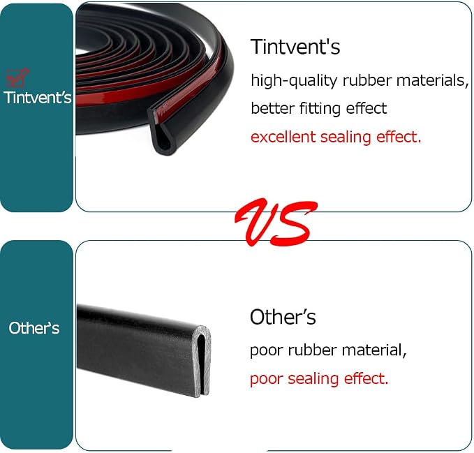 Rubber Edge Trim Black, U Channel Rubber Seal Strip - Image 4