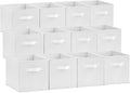 Lifewit 12 Packs Storage Cubes, 11 Inch Cube Storage Bins, Foldable Decorative by Lifewit