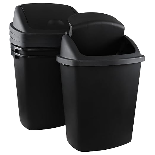 19 Gallon Kitchen Waste Bin, Large Plastic Trash Can, Holds 70 Liters - Image 6