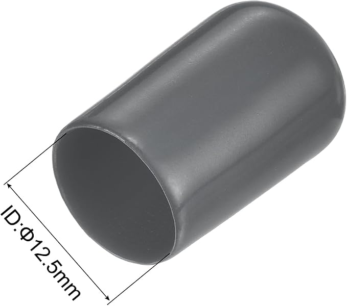 uxcell 20pcs Rubber End Caps 12.5mm ID Vinyl Round Tube Bolt Cap Cover Thread - Image 3