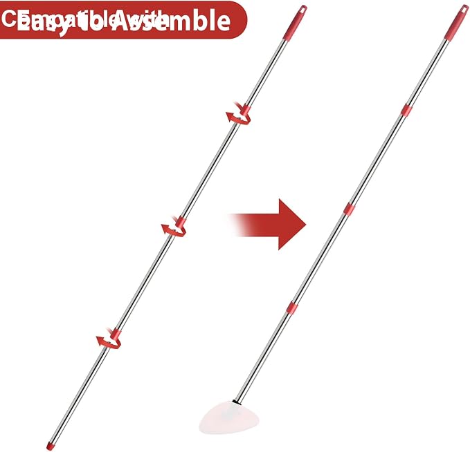 Spin Mop Replacement Head, Handle Compatible - Image 3