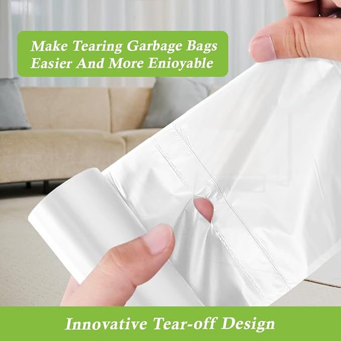 180 Counts 2 Gallon Small Trash Bags Garbage Bags by RayPard, fit 1.6, 2.2 Gal - Image 3