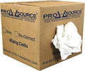 PRO SOURCE Reclaimed White Cotton T-Shirt Cloth Shop Rags, Sold by Weight by PROSOURCE