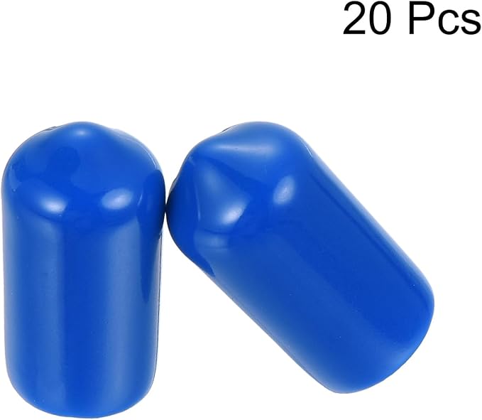 uxcell 20pcs Rubber End Caps 9mm ID Vinyl PVC Round Tube Bolt Cap Cover Screw - Image 2