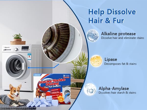 Washing Machine Cleaner-36Pack-18 Month Supply, Washer Machine Cleaner Tablets - Image 2