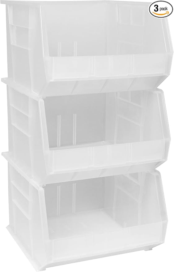 Akro-Mils 30270 AkroBins Plastic Storage Bins, Space-Saving Stackable Bins by Akro-Mils