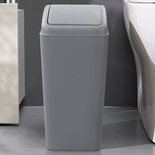 4.2 Gallon Plastic Swing Top Trash Can - Image 4