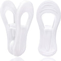 White Hanger Clips 50 Pack, Clothes Pins Finger Clip by TOFIIGREM