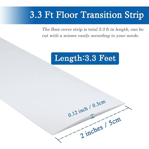 Floor Transition Strip Self Adhesive Floor Cover Strips Laminate 2" Wide Vinyl - Image 6
